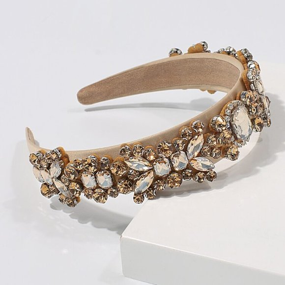 Accessories - Rhinestone Satin headband
